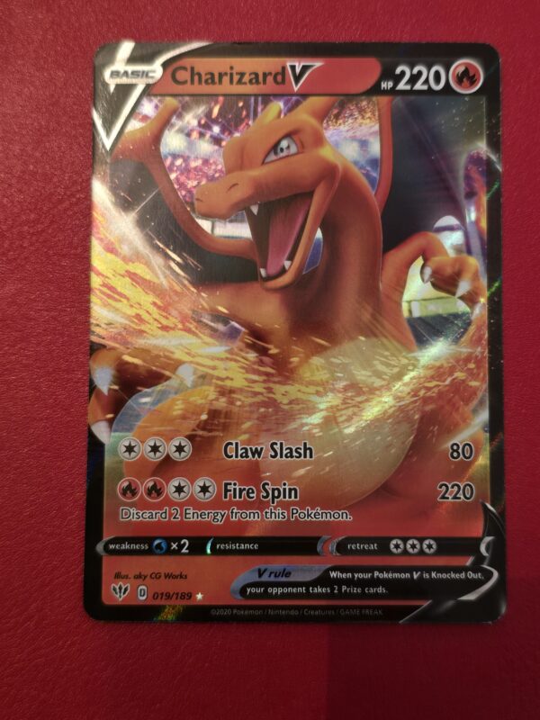 Charizard V #019/189 Pokemon Darkness Ablaze