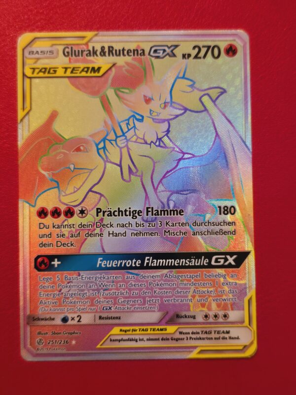 Charizard & Braixen GX #251/236 Pokemon Cosmic Eclipse