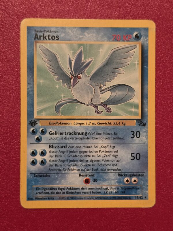 Articuno [1st Edition] #17/62 Pokemon Fossil