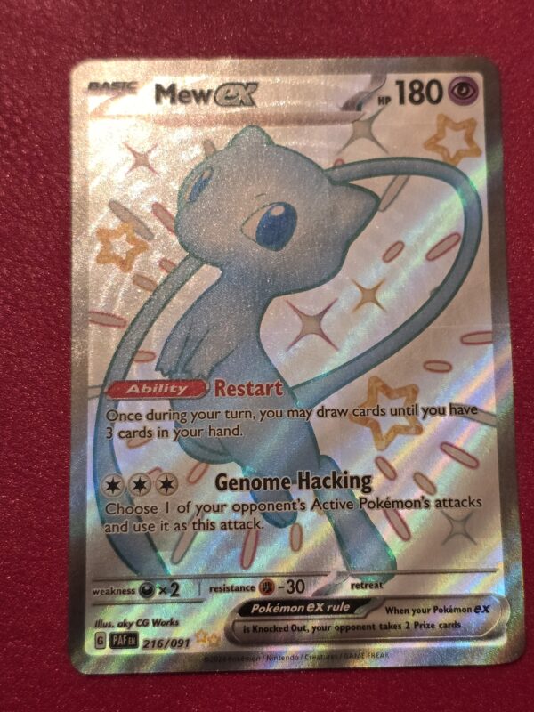 Mew ex #216/091 Pokemon Paldean Fates