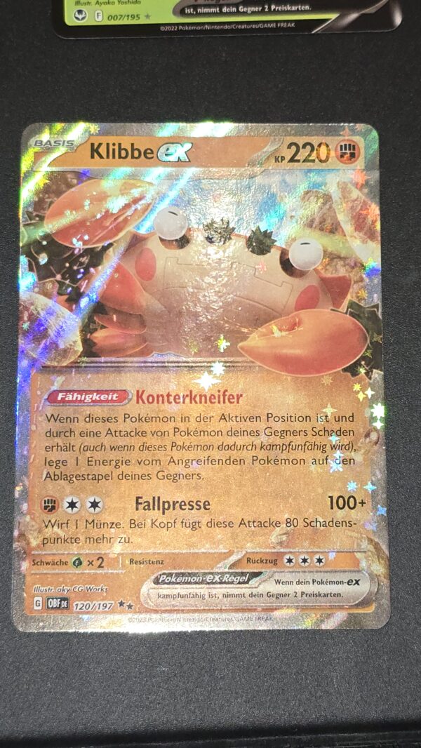 Klawf ex #120/197 Pokemon Obsidian Flames