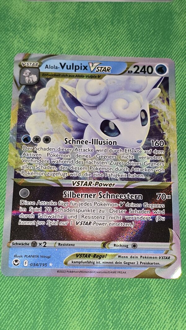 Alolan Vulpix VSTAR #34 Pokemon Silver Tempest