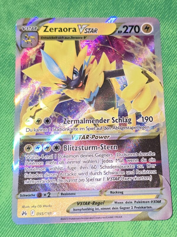 Zeraora VSTAR #055/159 Pokemon Crown Zenith