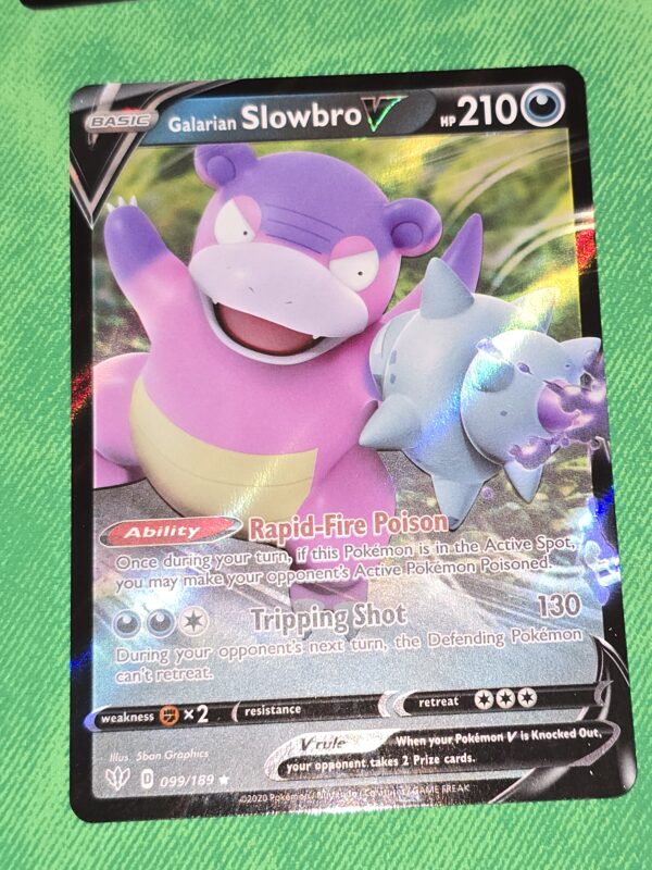 Galarian Slowbro V #099/189 Pokemon Darkness Ablaze