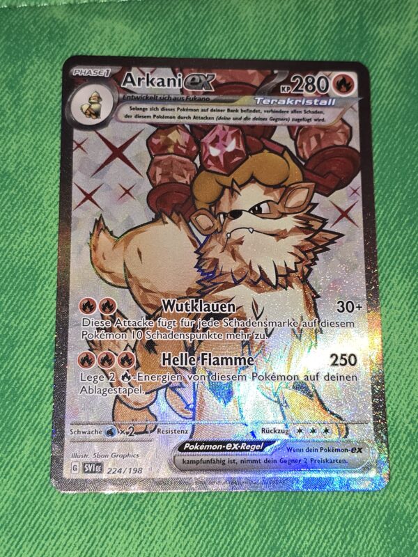 Arcanine ex #224/198 Pokemon Scarlet & Violet