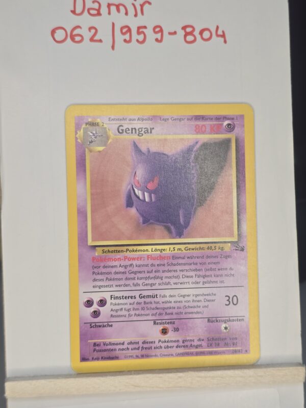 Gengar #20/62 Pokemon Fossil