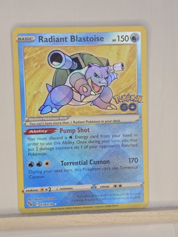 Radiant Blastoise #018/078 Pokemon Go