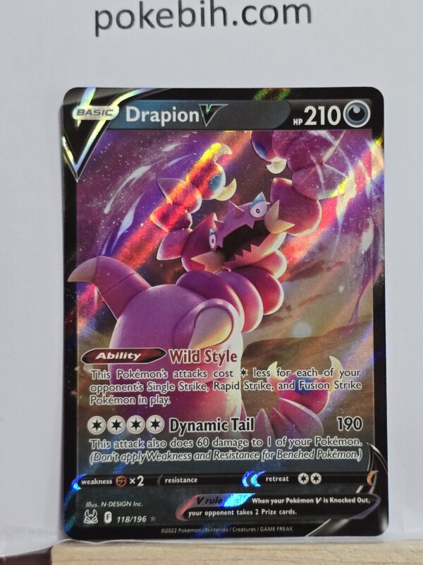 Drapion V #118/196 Pokemon Lost Origin
