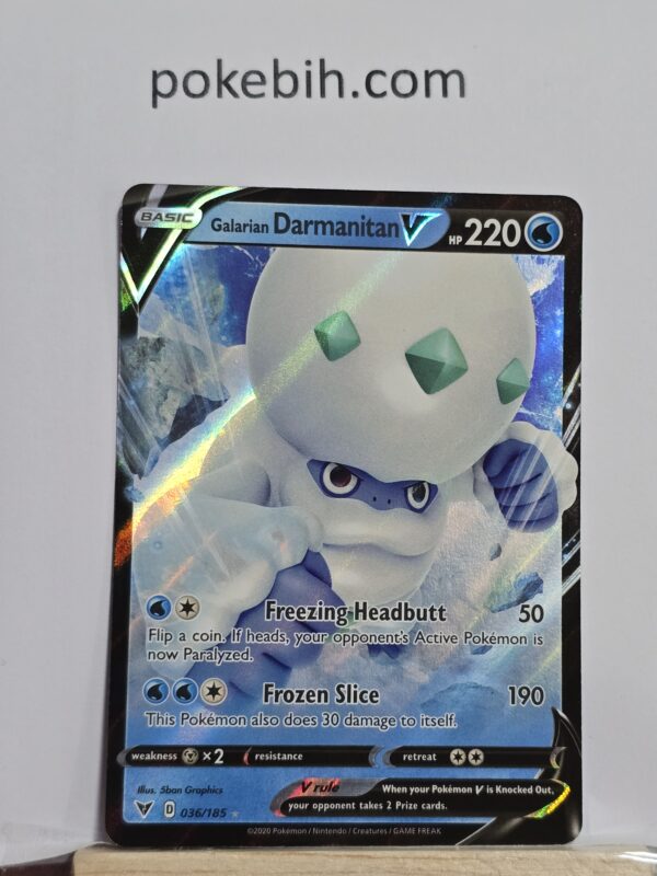 Galarian Darmanitan V #036/195 Pokemon Vivid Voltage