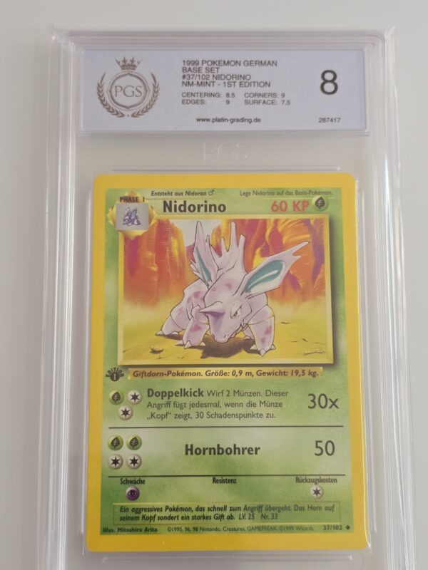 Nidorino [1st Edition] #37/102 Pokemon Base Set