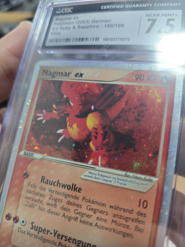 Magmar EX #100/109 Pokemon Ruby & Sapphire - Image 2