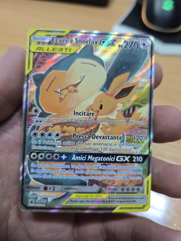 Eevee & Snorlax GX (SM 169 ) - SM Black Star Promo - Image 2