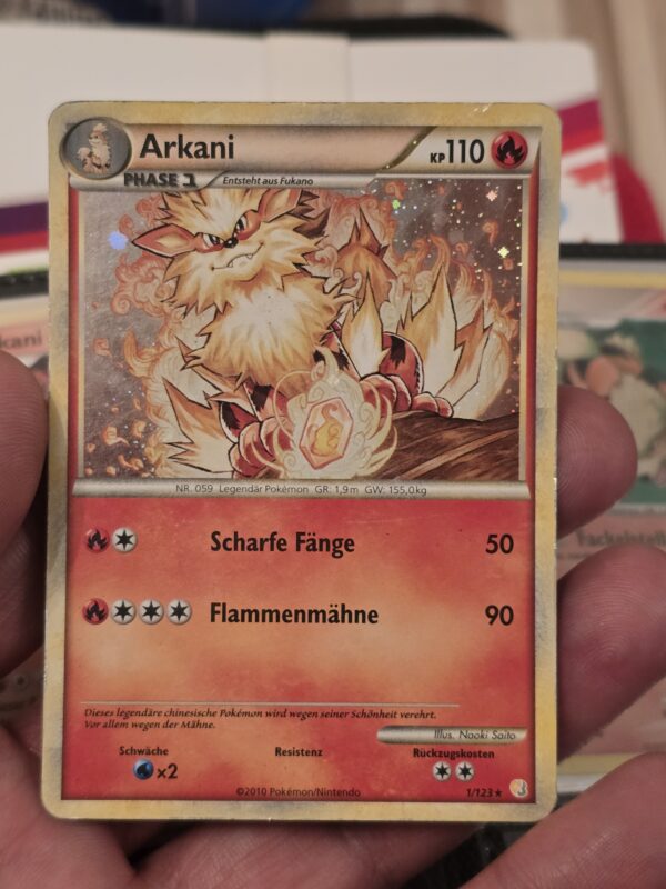 Arcanine #1/123 Pokemon HeartGold & SoulSilver