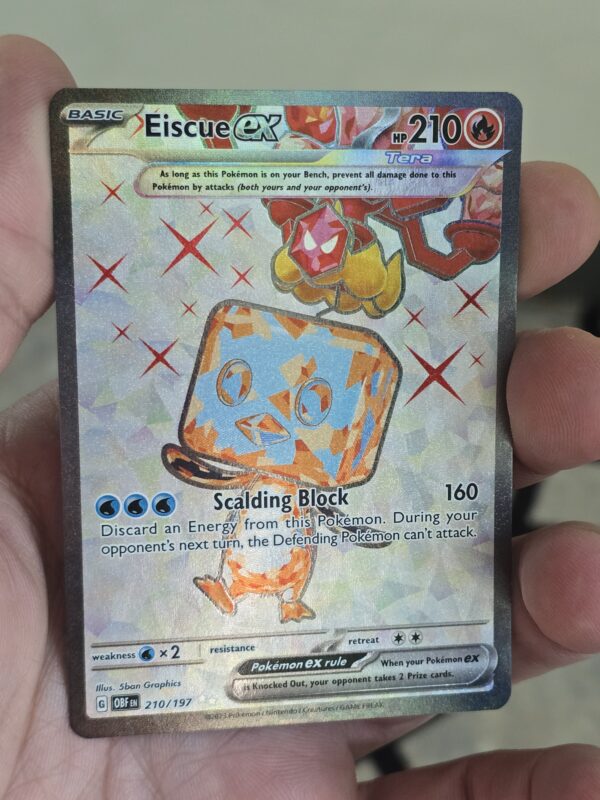 Eiscue ex #210/197 Pokemon Obsidian Flames